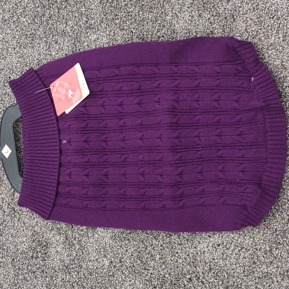 Sweater for dog, purple, size L